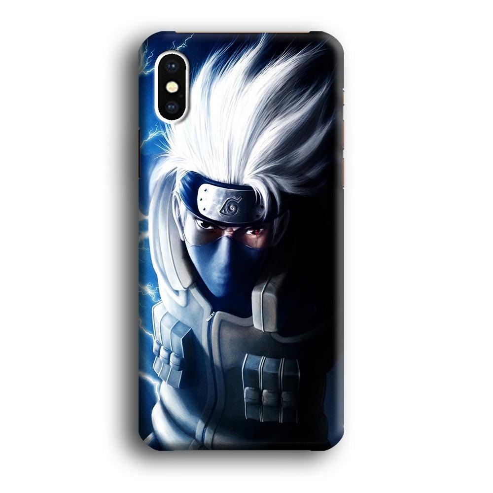 Kakashi Hatake Chidori iPhone X Case-Plastic / Full Wrap (3D Case)-Xtracase