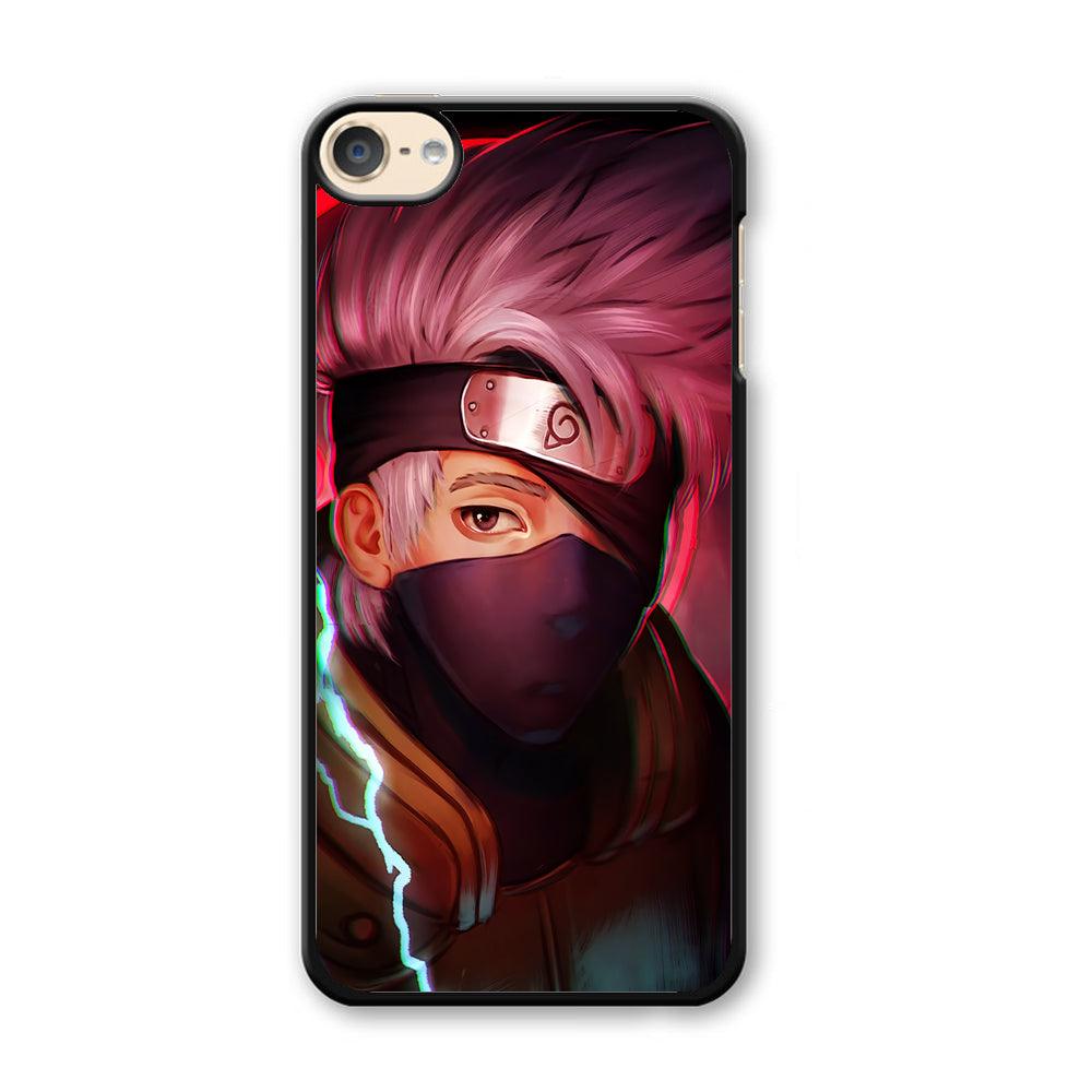 Kakashi Hatake Face iPod Touch 6 Case-Plastic / Black (2D Case)-Xtracase
