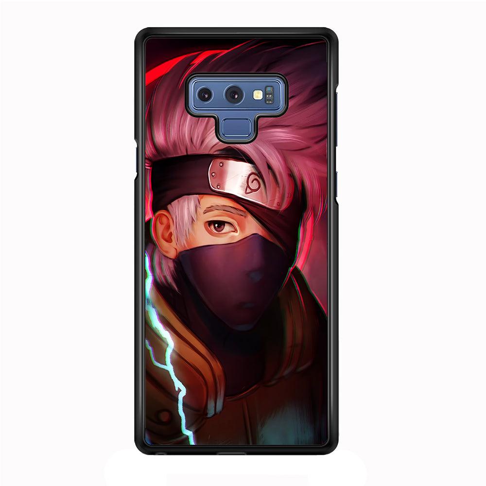 Kakashi Hatake Face Samsung Galaxy Note 9 Case-Rubber / White (2D Case)-Xtracase
