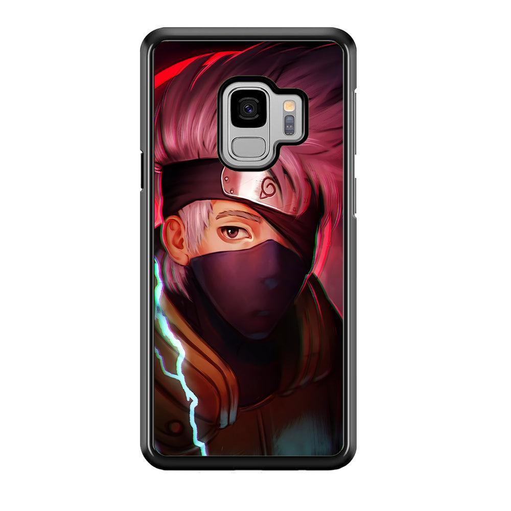 Kakashi Hatake Face Samsung Galaxy S9 Case-Rubber / Black (2D Case)-Xtracase