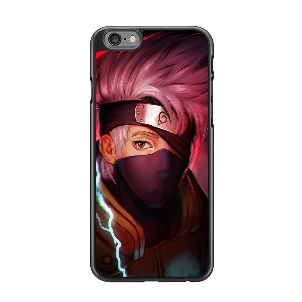 Kakashi Hatake Face iPhone 6 | 6s Case-Rubber / Black (2D Case)-Xtracase