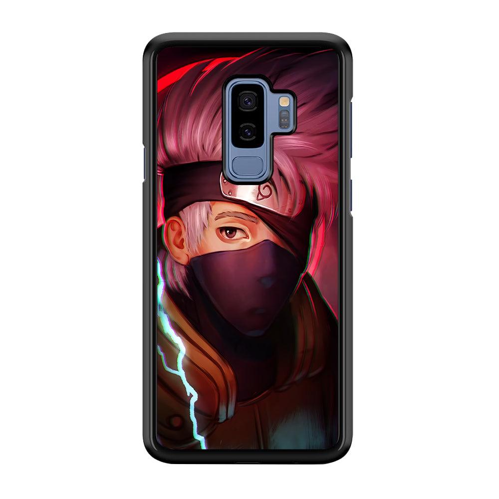 Kakashi Hatake Face Samsung Galaxy S9 Plus Case-Rubber / White (2D Case)-Xtracase