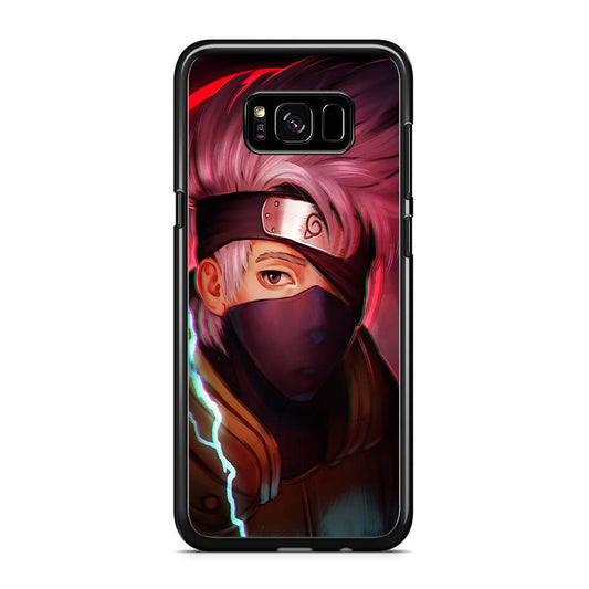Kakashi Hatake Face Samsung Galaxy S8 Case-Rubber / Black (2D Case)-Xtracase