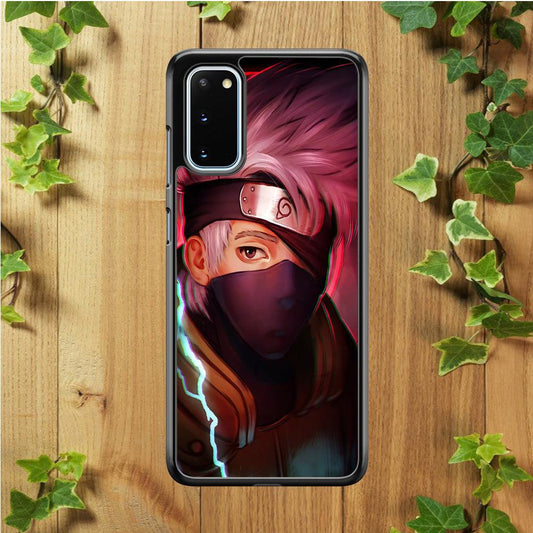 Kakashi Hatake Face Samsung Galaxy S20 Case-Rubber / White (2D Case)-Xtracase