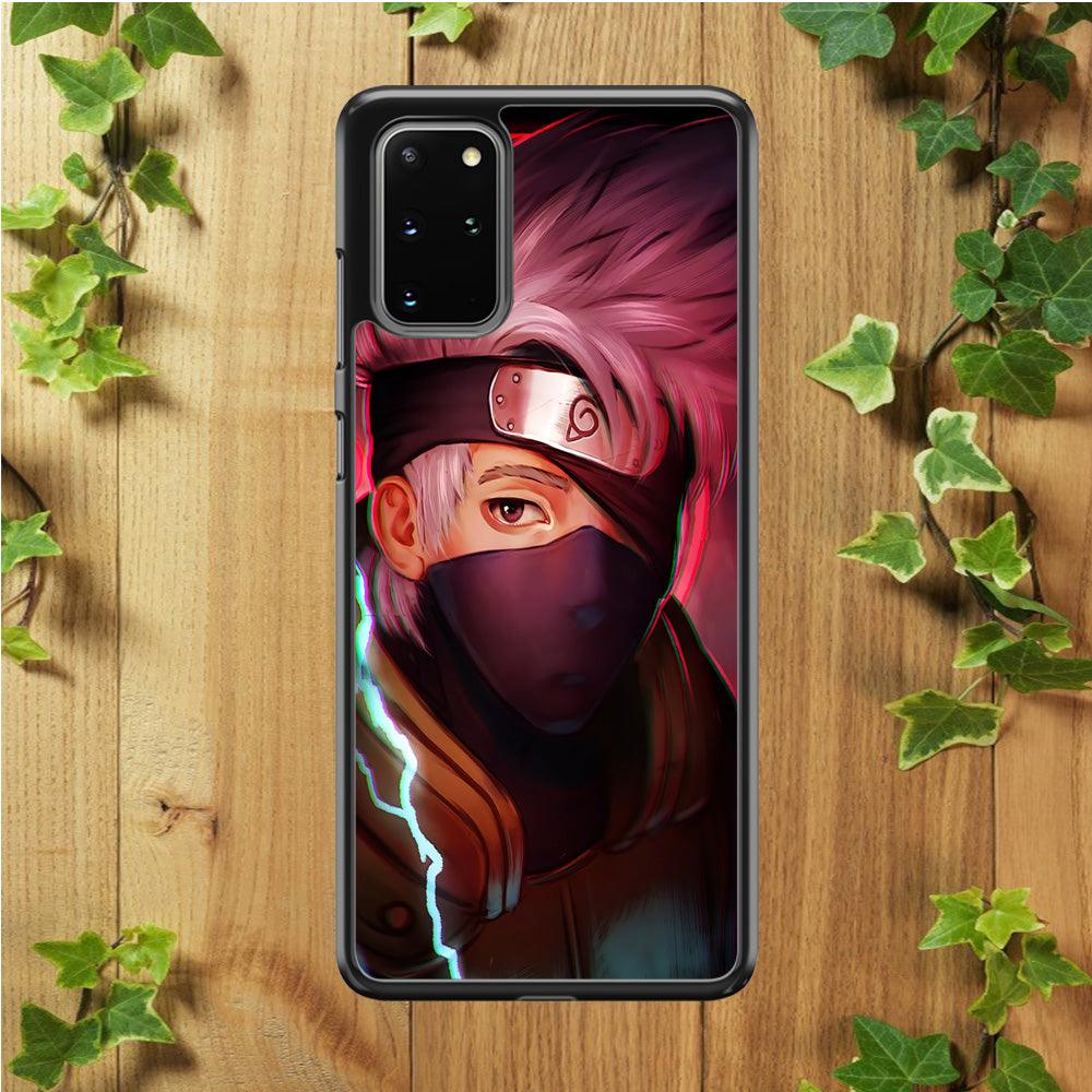 Kakashi Hatake Face Samsung Galaxy S20 Plus Case-Rubber / Black (2D Case)-Xtracase