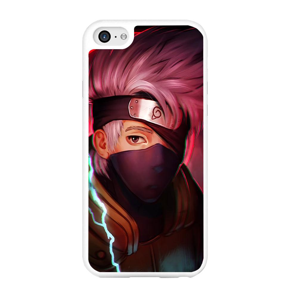 Kakashi Hatake Face iPhone 6 | 6s Case-Rubber / White (2D Case)-Xtracase