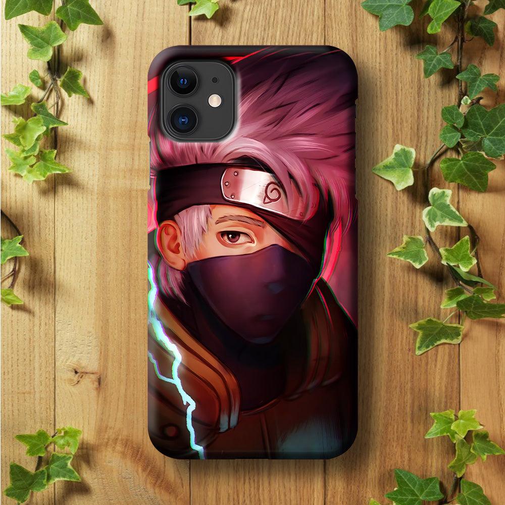 Kakashi Hatake Face iPhhone 11 Case-Plastic / Full Wrap (3D Case)-Xtracase