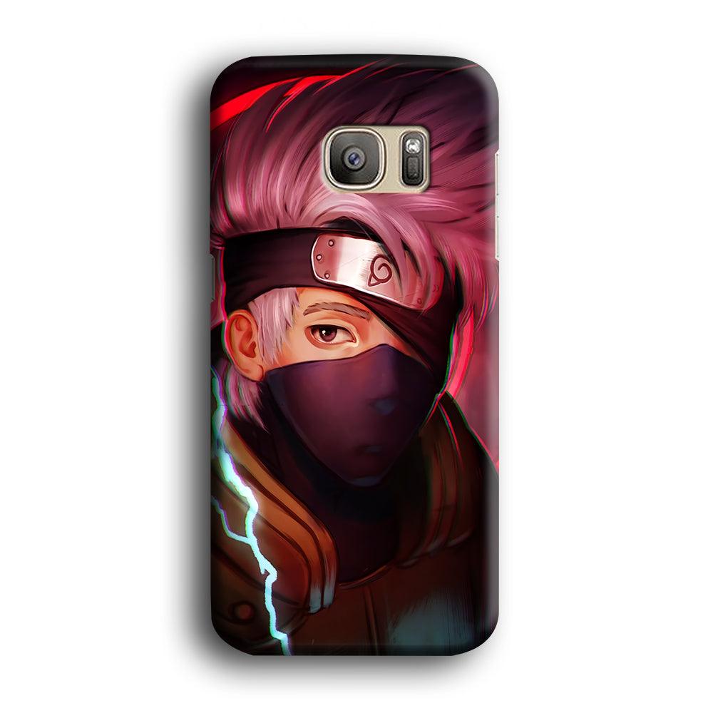 Kakashi Hatake Face Samsung Galaxy S7 Edge Case-Plastic / Full Wrap (3D Case)-Xtracase