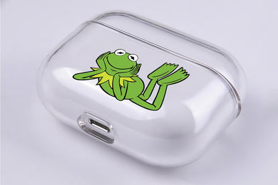 Kermit The Frog Hard Plastic Protective Clear Case Cover For Apple Airpod Pro