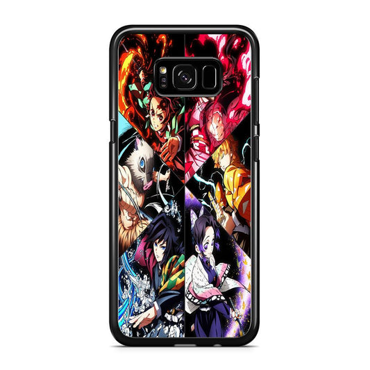 Kimetsu no Yaiba Character Samsung Galaxy S8 Case-Rubber / Black (2D Case)-Xtracase