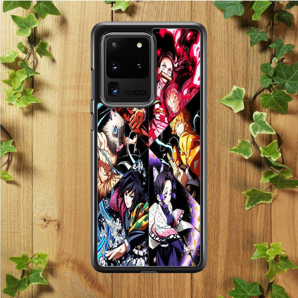 Kimetsu no Yaiba Character Samsung Galaxy S20 Ultra Case-Rubber / Black (2D Case)-Xtracase