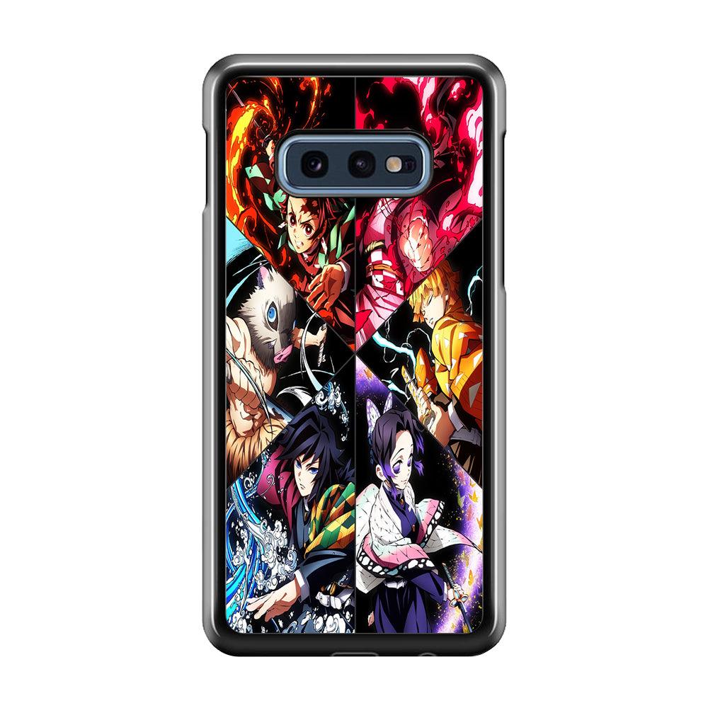 Kimetsu no Yaiba Character Samsung Galaxy S10E Case-Rubber / White (2D Case)-Xtracase