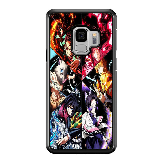 Kimetsu no Yaiba Character Samsung Galaxy S9 Case-Rubber / Black (2D Case)-Xtracase