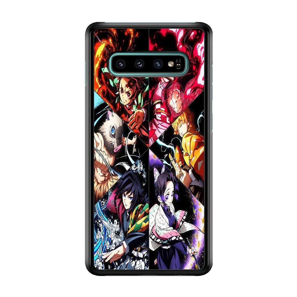 Kimetsu no Yaiba Character Samsung Galaxy S10 Plus Case-Plastic / Full Wrap (3D Case)-Xtracase