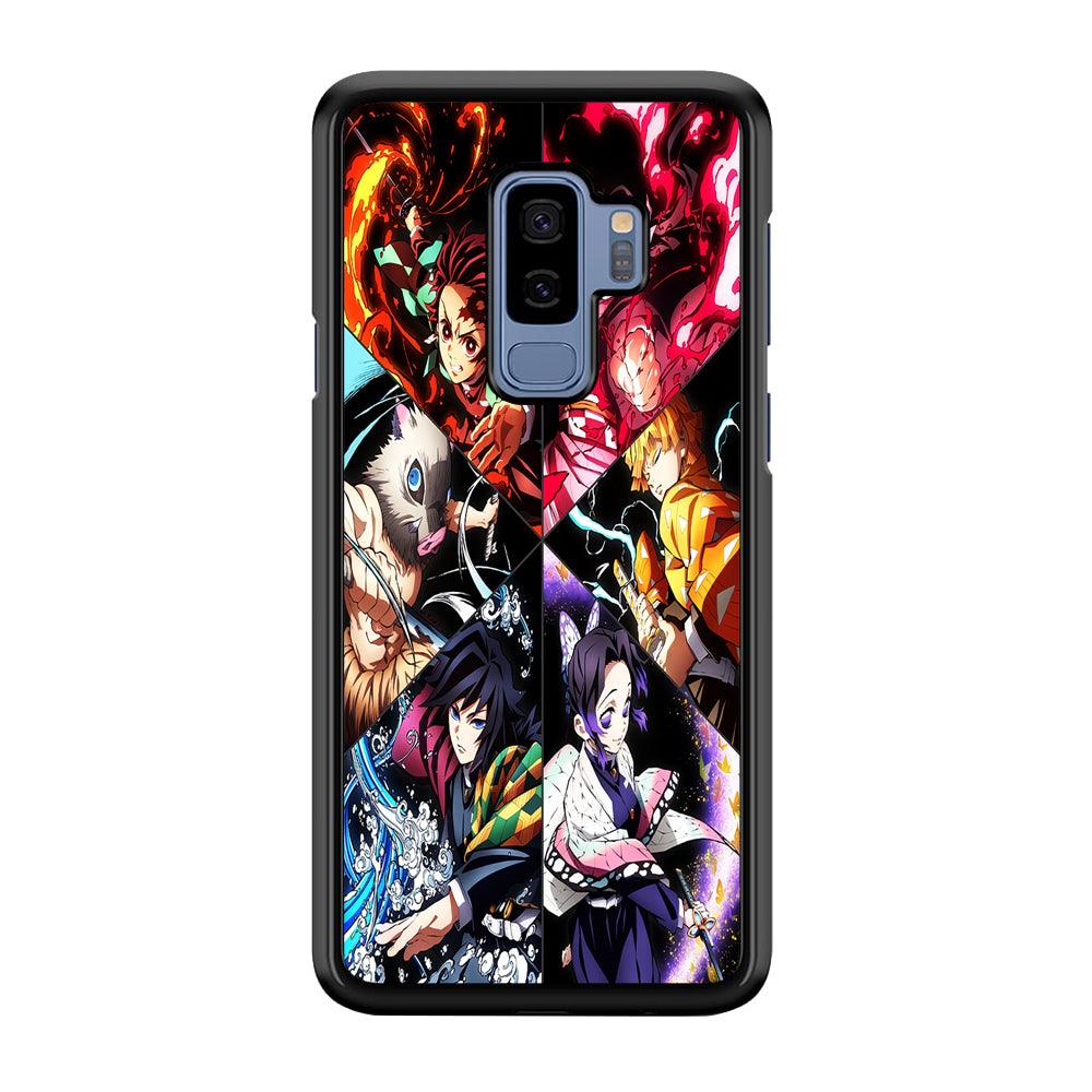 Kimetsu no Yaiba Character Samsung Galaxy S9 Plus Case-Rubber / Black (2D Case)-Xtracase