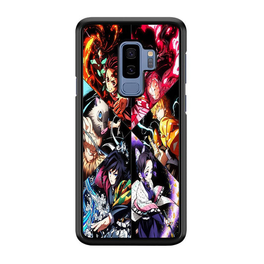 Kimetsu no Yaiba Character Samsung Galaxy S9 Plus Case-Rubber / Black (2D Case)-Xtracase