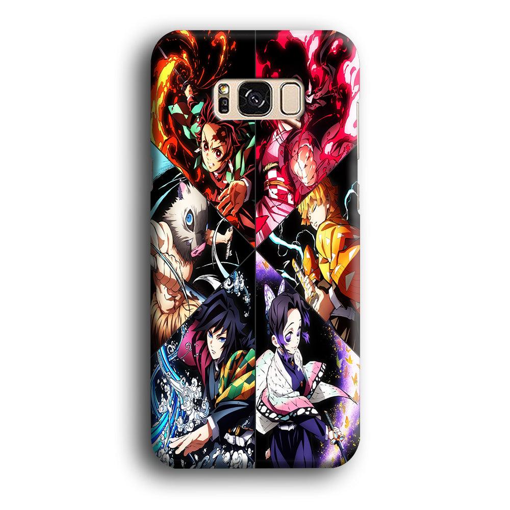 Kimetsu no Yaiba Character Samsung Galaxy S8 Case-Plastic / Full Wrap (3D Case)-Xtracase