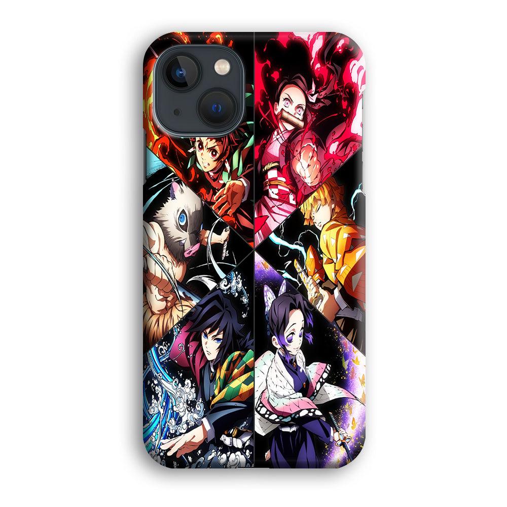 Kimetsu no Yaiba Character iPhone 13 Mini Case-Plastic / Full Wrap (3D Case)-Xtracase