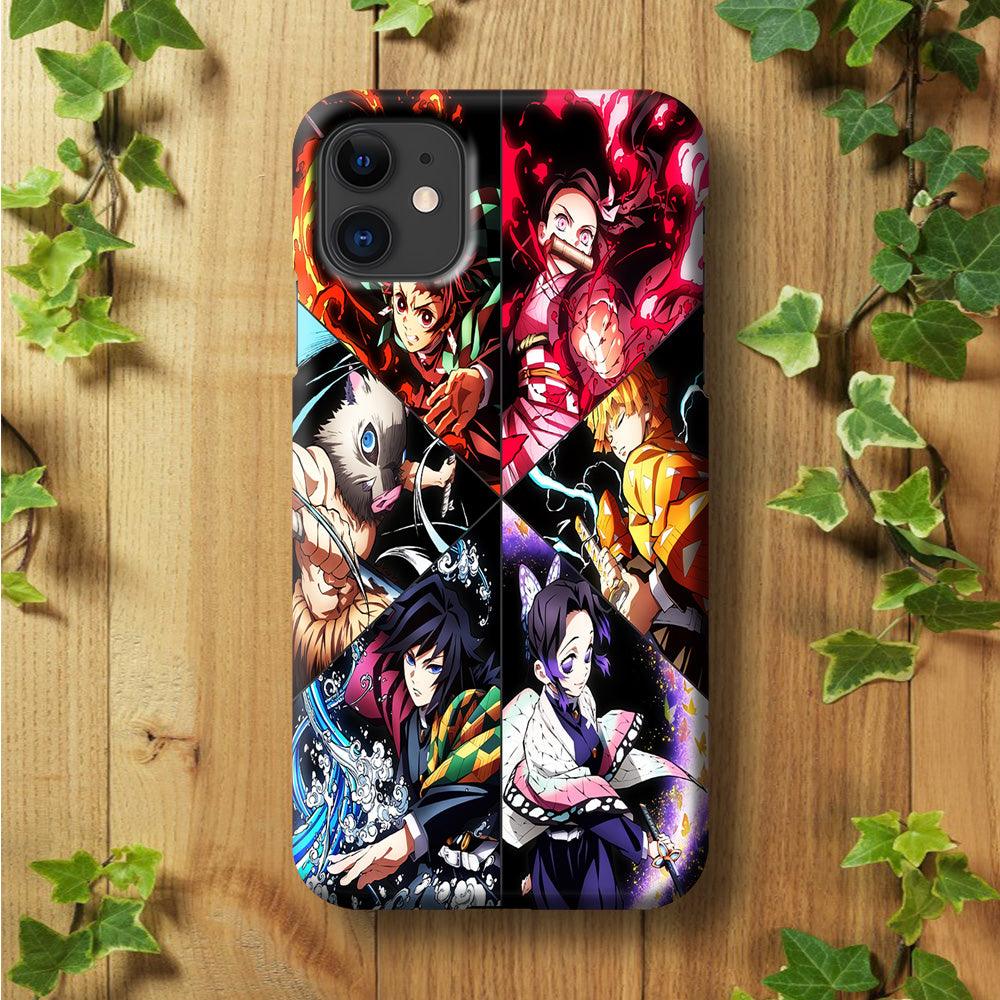 Kimetsu no Yaiba Character iPhone 11 Case-Plastic / Full Wrap (3D Case)-Xtracase