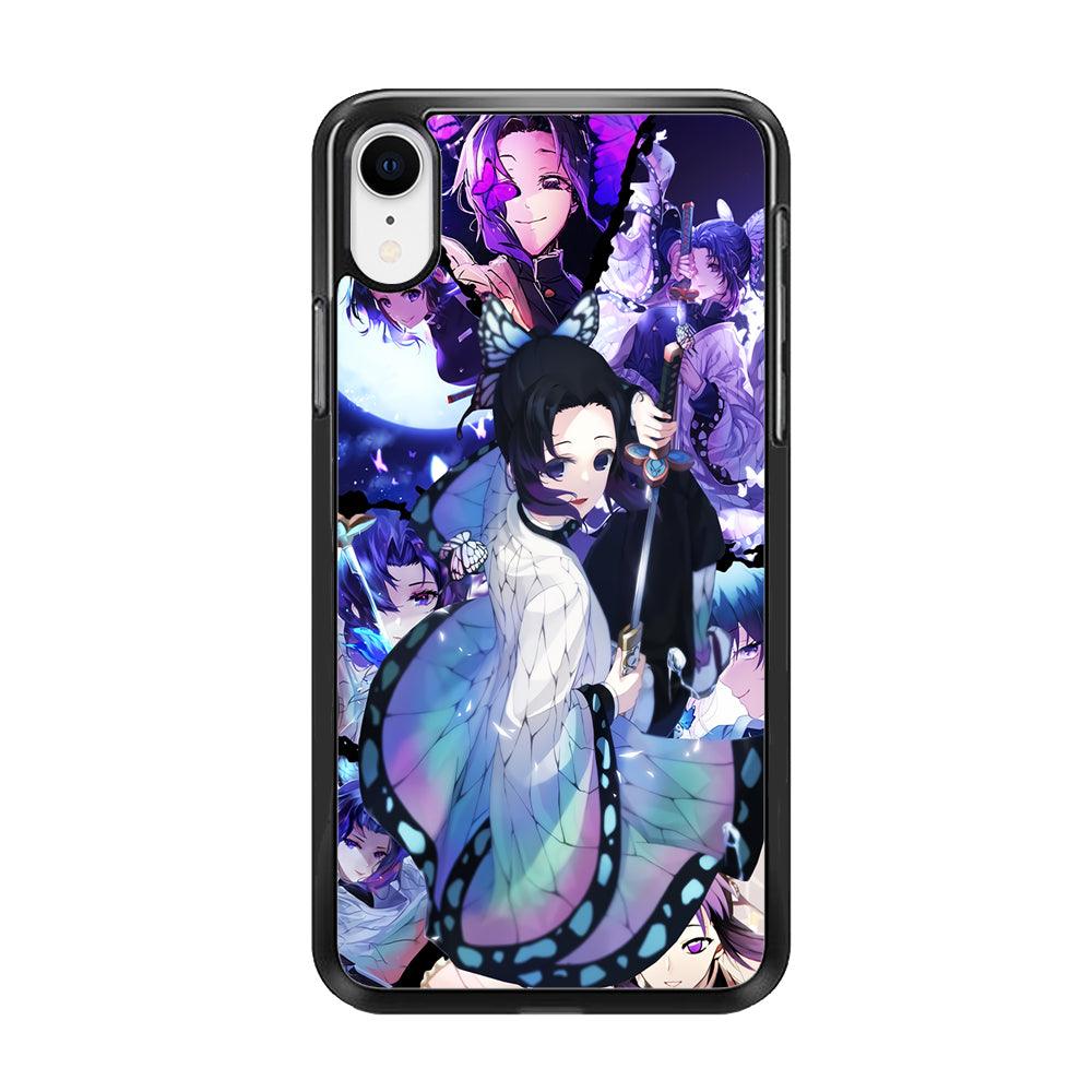 Kimetsu no Yaiba Nezuko Aesthetic iPhone XR Case-Rubber / Black (2D Case)-Xtracase