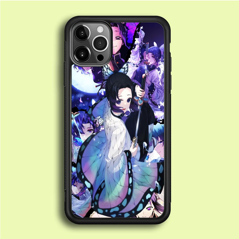 Kimetsu no Yaiba Nezuko Aesthetic iPhone 12 Pro Case-Rubber / Black (2D Case)-Xtracase