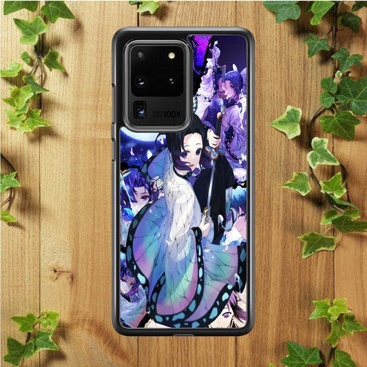 Kimetsu no Yaiba Nezuko Aesthetic Samsung Galaxy S20 Ultra Case-Rubber / White (2D Case)-Xtracase