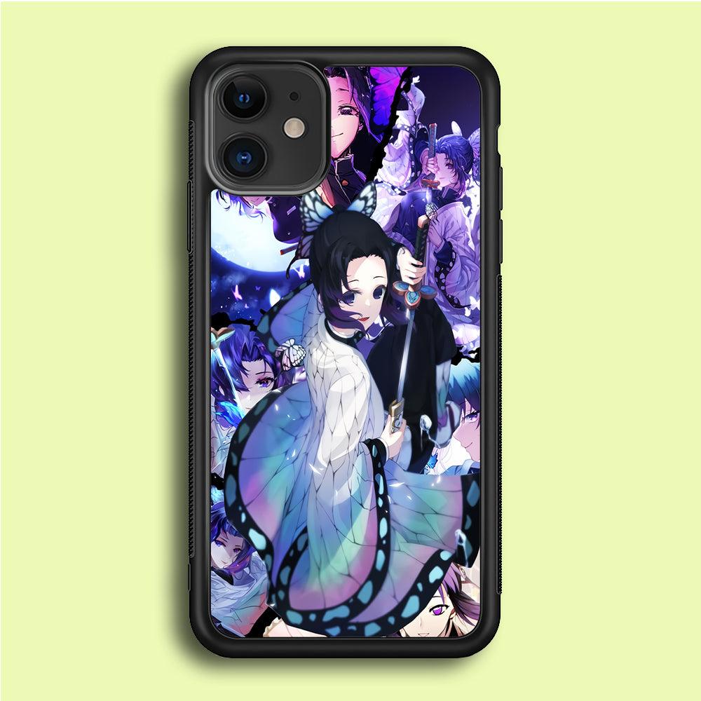 Kimetsu no Yaiba Nezuko Aesthetic iPhone 12 Case-Rubber / Black (2D Case)-Xtracase