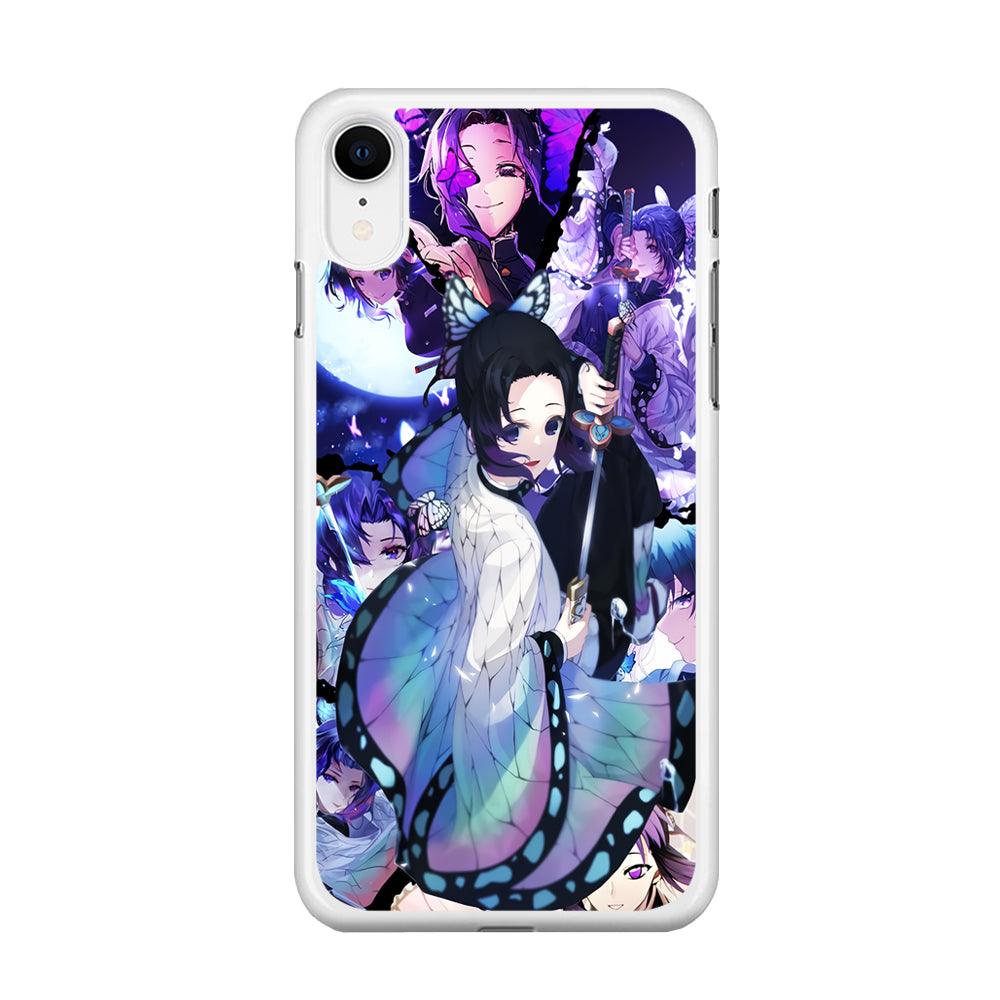 Kimetsu no Yaiba Nezuko Aesthetic iPhone XR Case-Rubber / White (2D Case)-Xtracase