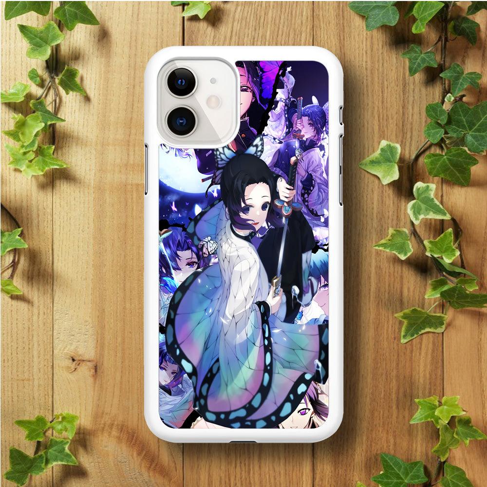Kimetsu no Yaiba Nezuko Aesthetic iPhone 11 Case-Rubber / White (2D Case)-Xtracase