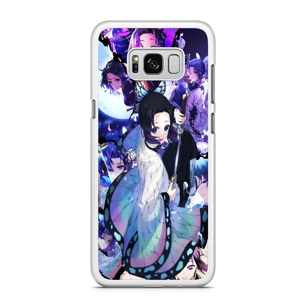 Kimetsu no Yaiba Nezuko Aesthetic Samsung Galaxy S8 Case-Rubber / White (2D Case)-Xtracase