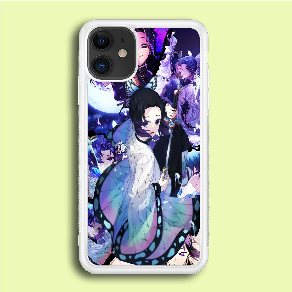 Kimetsu no Yaiba Nezuko Aesthetic iPhone 12 Case-Rubber / White (2D Case)-Xtracase