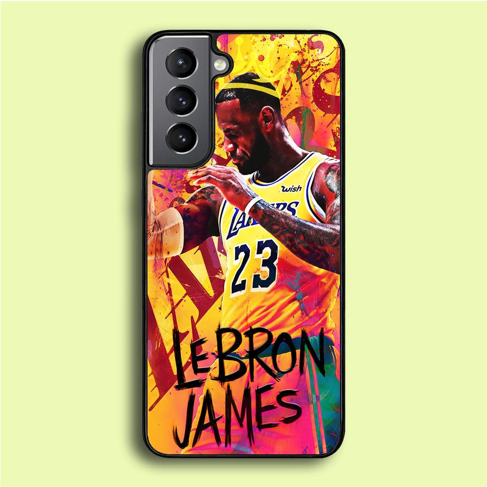 King James Lakers Samsung Galaxy A16 Case-Rubber / White (2D Case)-Xtracase