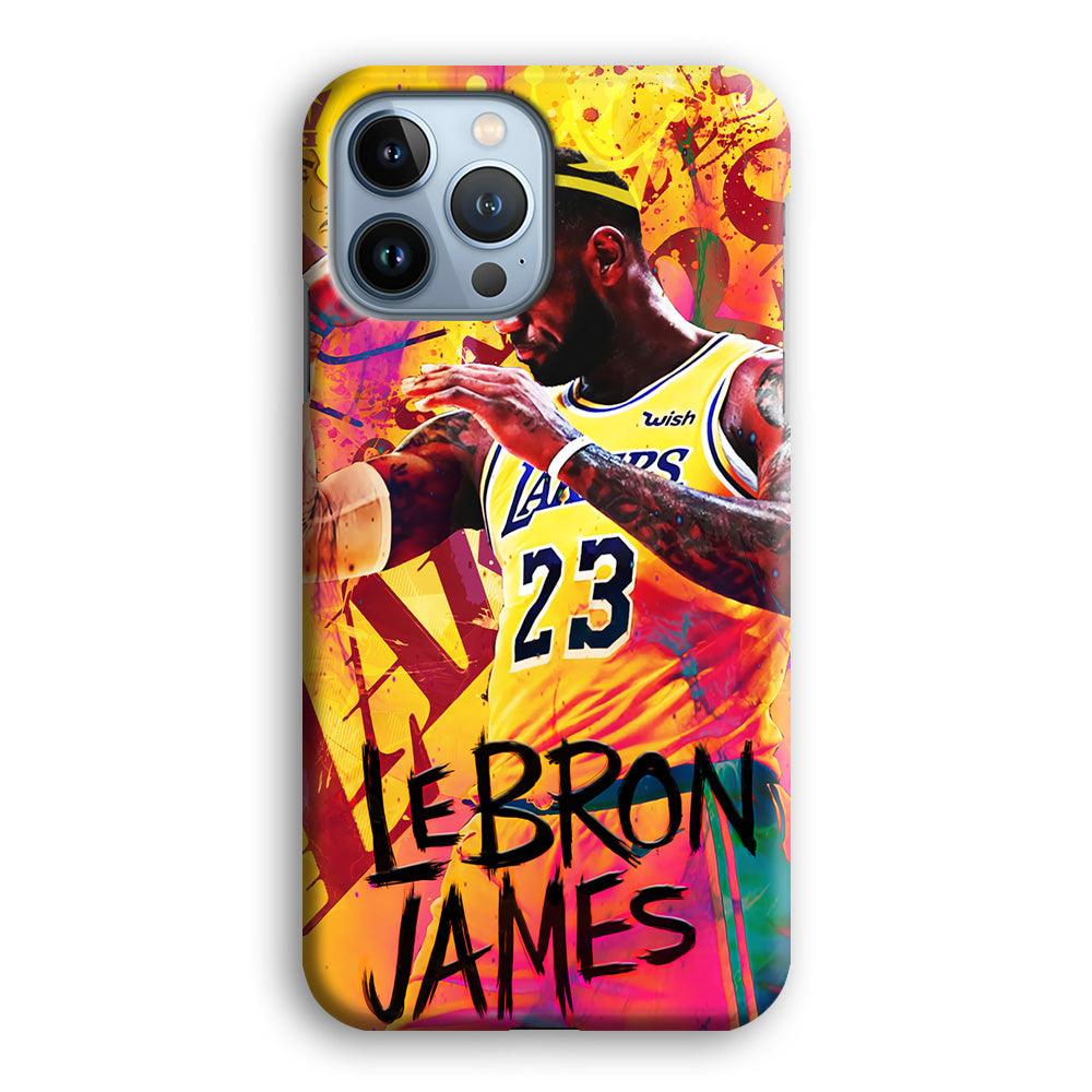 King James Lakers iPhone 13 Pro Max Case-Plastic / Full Wrap (3D Case)-Xtracase
