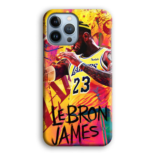 King James Lakers iPhone 13 Pro Max Case-Plastic / Full Wrap (3D Case)-Xtracase