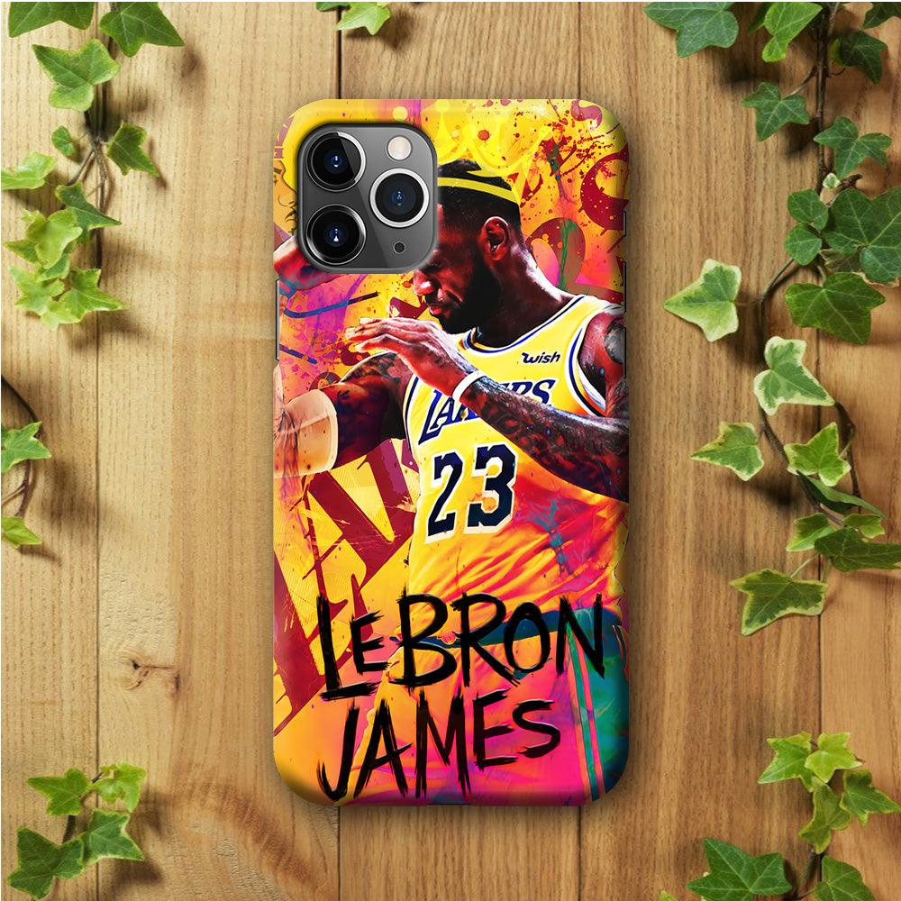 King James Lakers iPhone 11 Pro Max Case-Plastic / Full Wrap (3D Case)-Xtracase