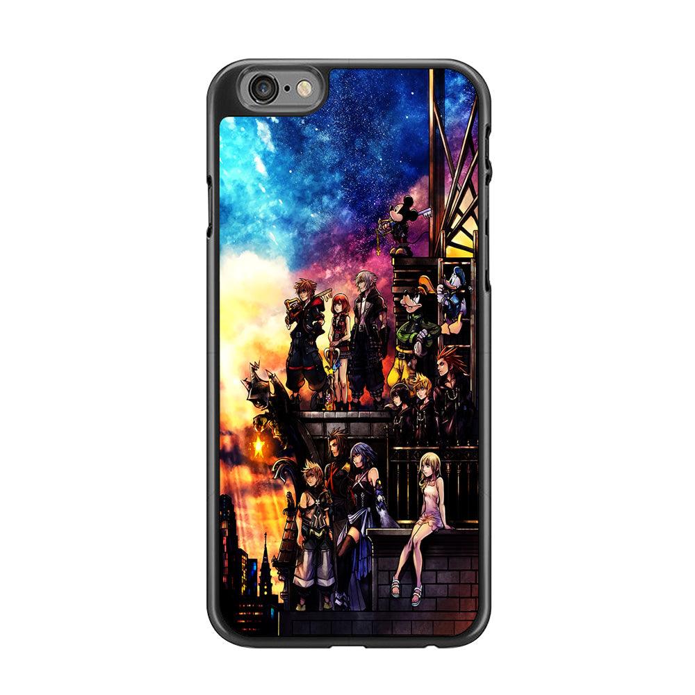 Kingdom Hearts Characters iPhone 6 | 6s Case-Rubber / Black (2D Case)-Xtracase