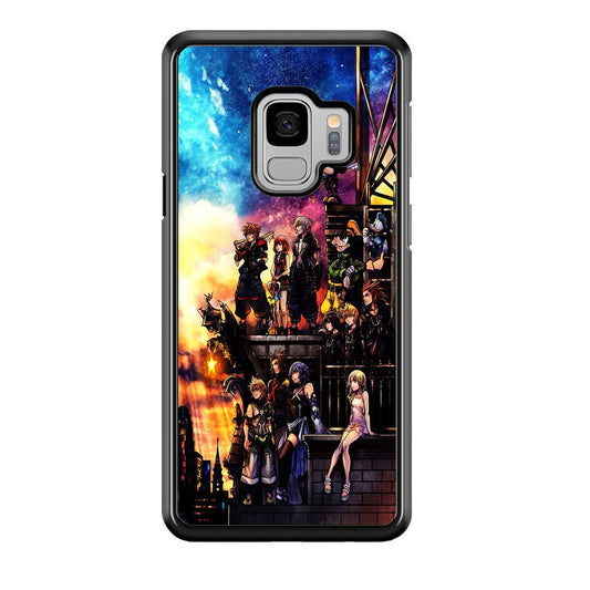 Kingdom Hearts Characters Samsung Galaxy S9 Case-Rubber / Black (2D Case)-Xtracase
