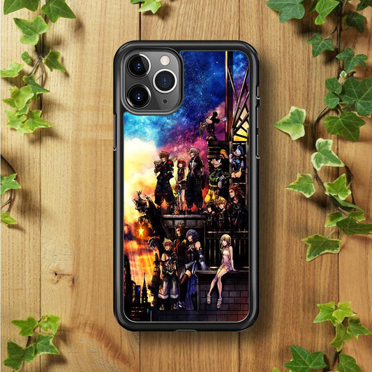 Kingdom Hearts Characters iPhone 11 Pro Case-Rubber / Black (2D Case)-Xtracase