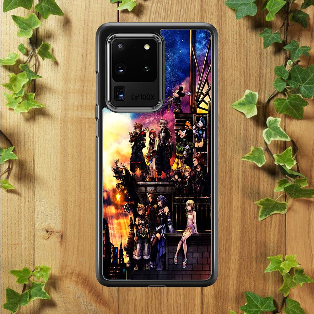 Kingdom Hearts Characters Samsung Galaxy S20 Ultra Case-Plastic / Full Wrap (3D Case)-Xtracase