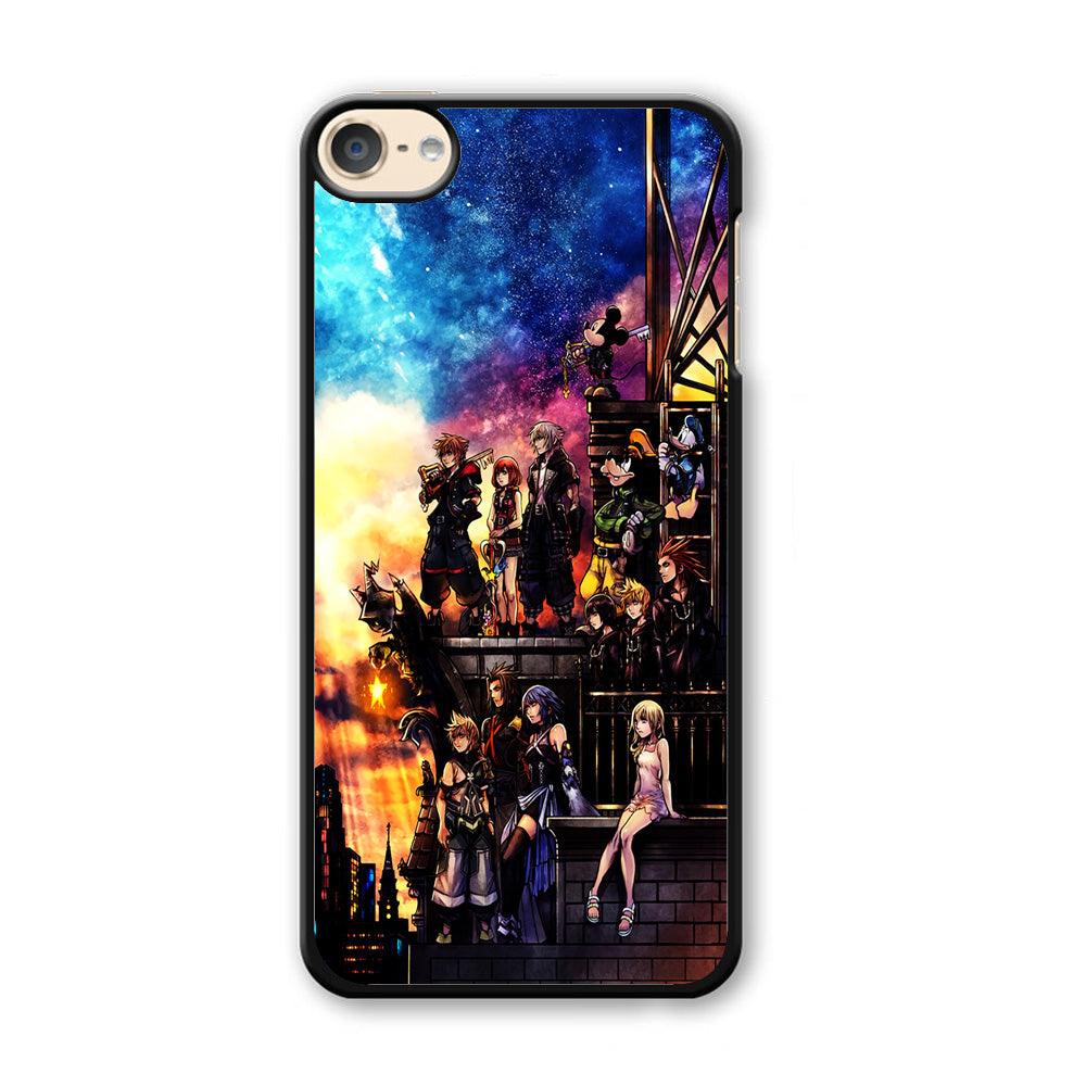 Kingdom Hearts Characters iPod Touch 6 Case-Plastic / Black (2D Case)-Xtracase