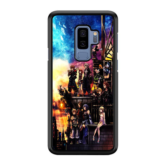 Kingdom Hearts Characters Samsung Galaxy S9 Plus Case-Rubber / Black (2D Case)-Xtracase