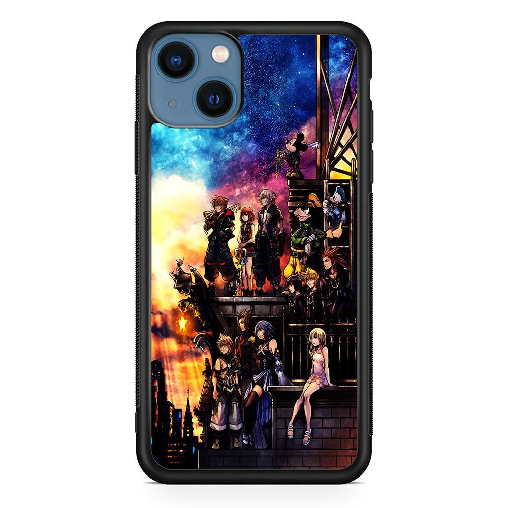 Kingdom Hearts Characters iPhone 13 Pro Case-Rubber / Black (2D Case)-Xtracase