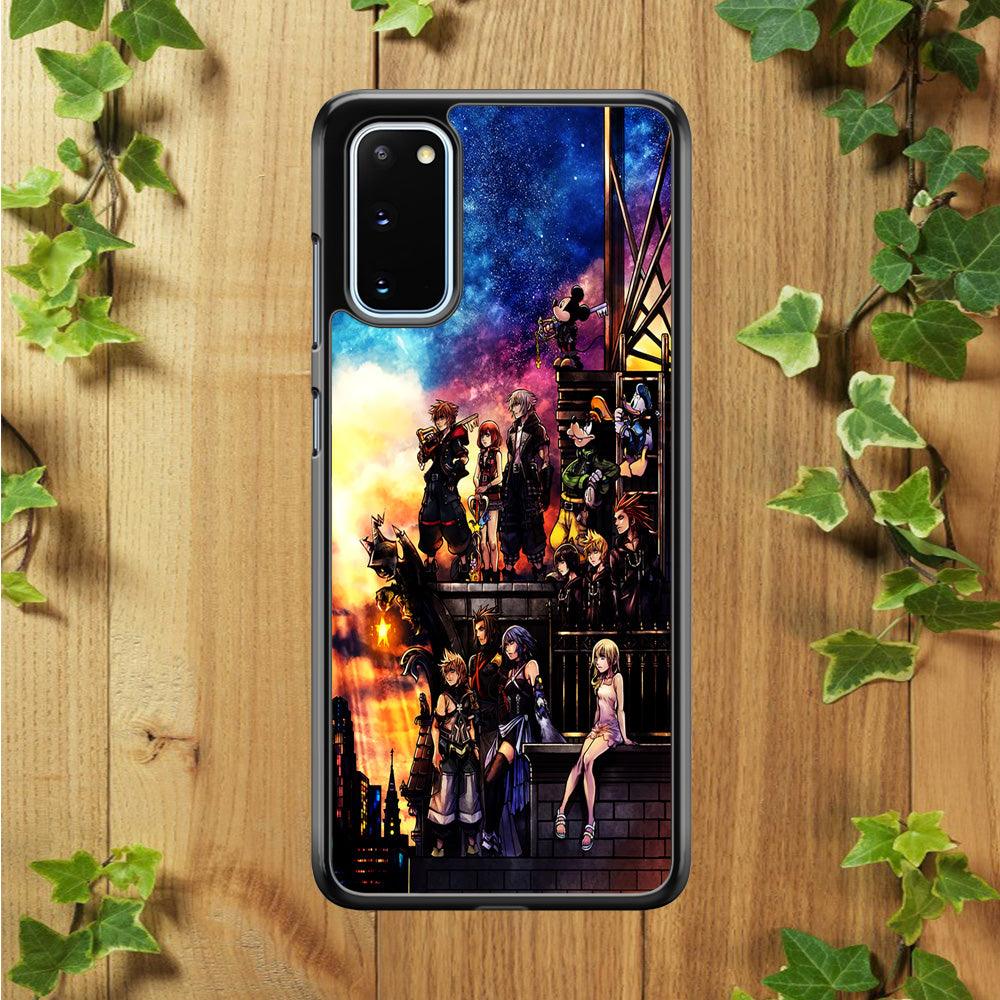 Kingdom Hearts Characters Samsung Galaxy S20 Case-Rubber / Black (2D Case)-Xtracase