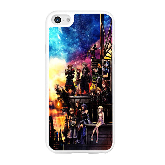 Kingdom Hearts Characters iPhone 6 | 6s Case-Rubber / White (2D Case)-Xtracase
