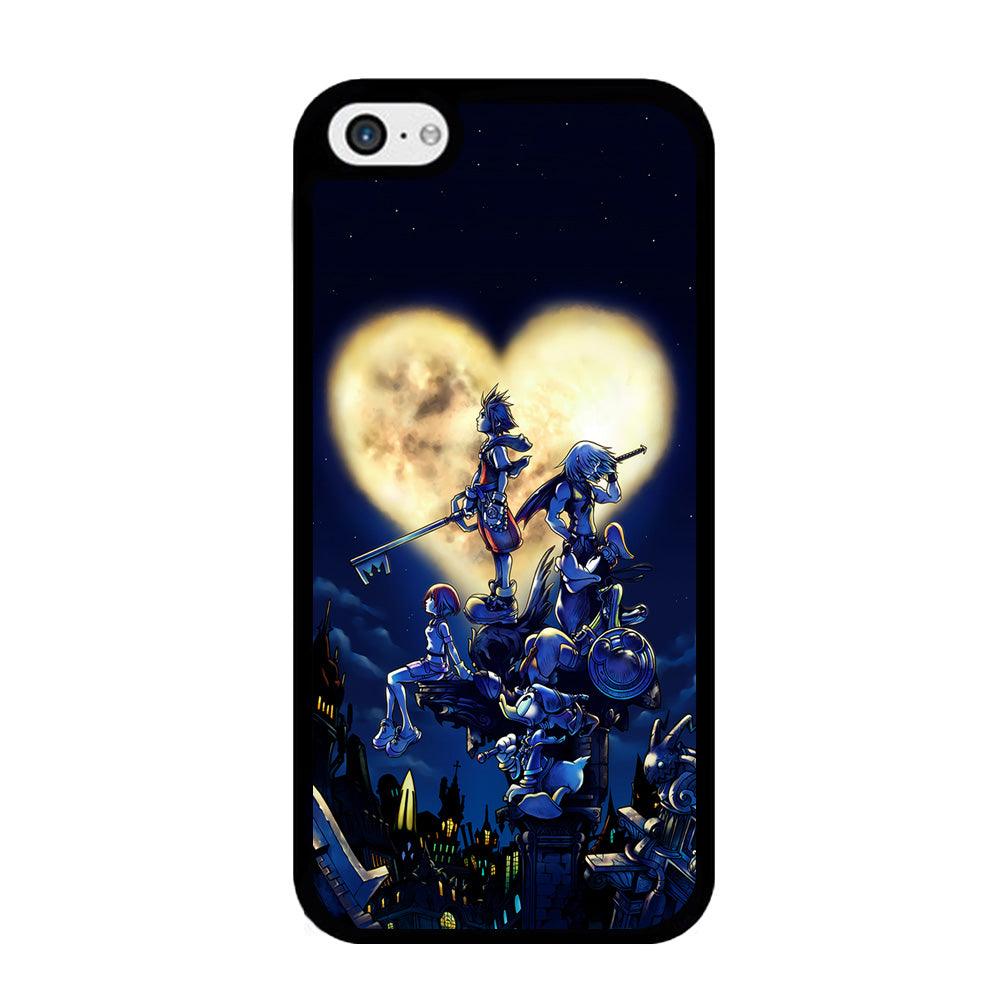 Kingdom Hearts Heart Moon iPhone 5 | 5s Case-Rubber / Black (2D Case)-Xtracase
