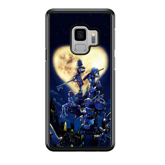 Kingdom Hearts Heart Moon Samsung Galaxy S9 Case-Plastic / Full Wrap (3D Case)-Xtracase
