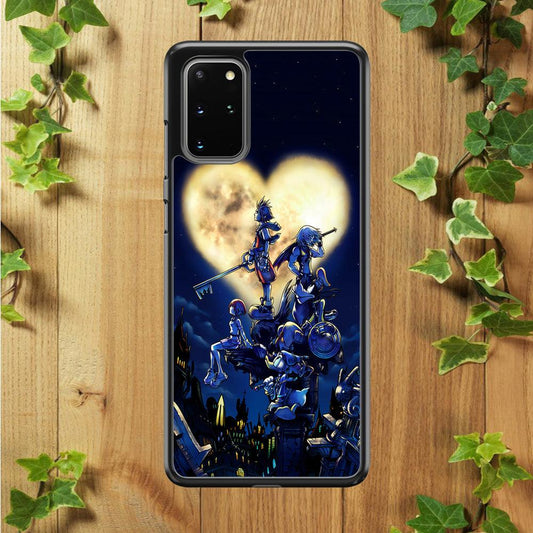 Kingdom Hearts Heart Moon Samsung Galaxy S20 Plus Case-Plastic / Full Wrap (3D Case)-Xtracase