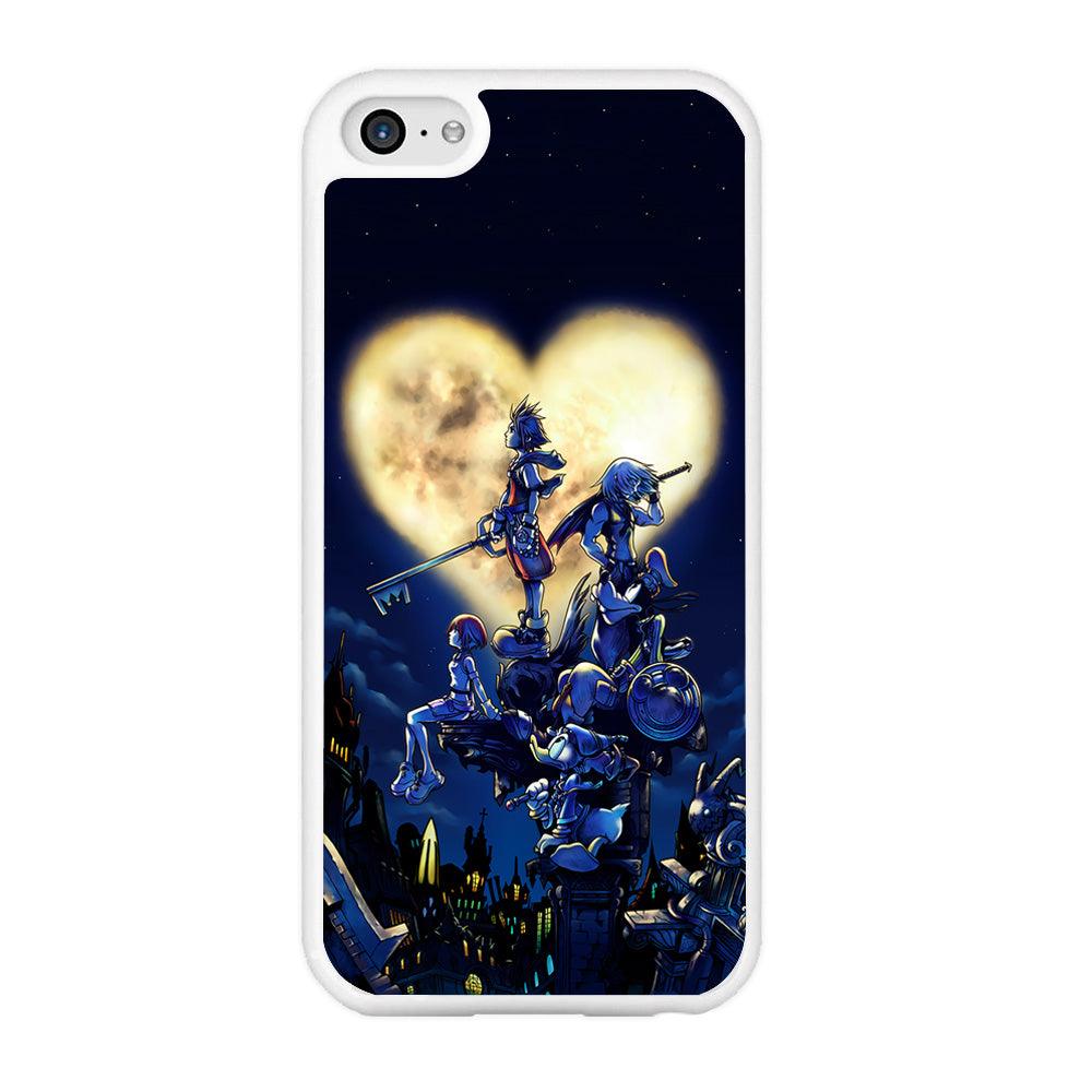 Kingdom Hearts Heart Moon iPhone 5 | 5s Case-Rubber / White (2D Case)-Xtracase