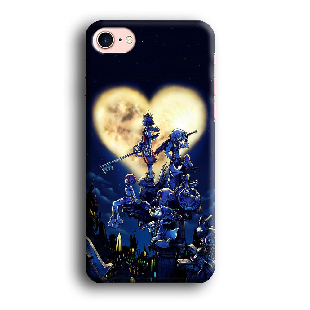 Kingdom Hearts Heart Moon iPhone SE 2020 Case-Plastic / Full Wrap (3D Case)-Xtracase