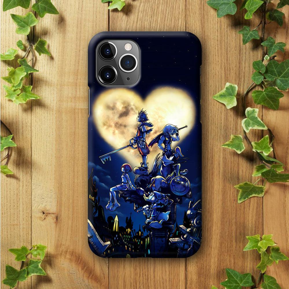 Kingdom Hearts Heart Moon iPhone 11 Pro Max Case-Plastic / Full Wrap (3D Case)-Xtracase